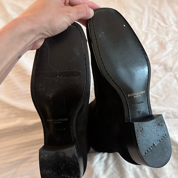 Saint Laurent Suede Ankle Boots - Picture 4 of 6